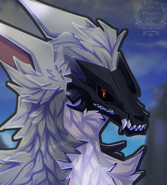 Complex shaded headshot